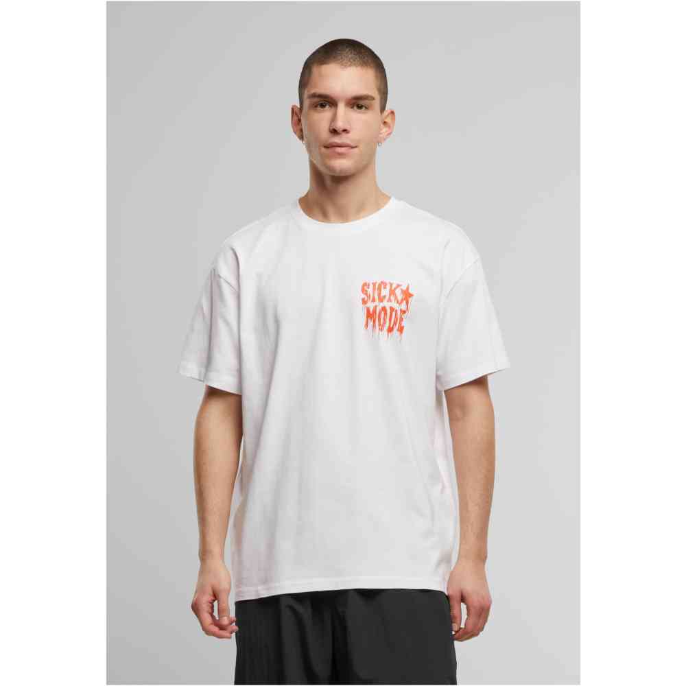 Mister Tee Upscale - Psycho Font Oversize Tshirt Homme - Blanc